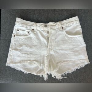 Levi’s white shorts